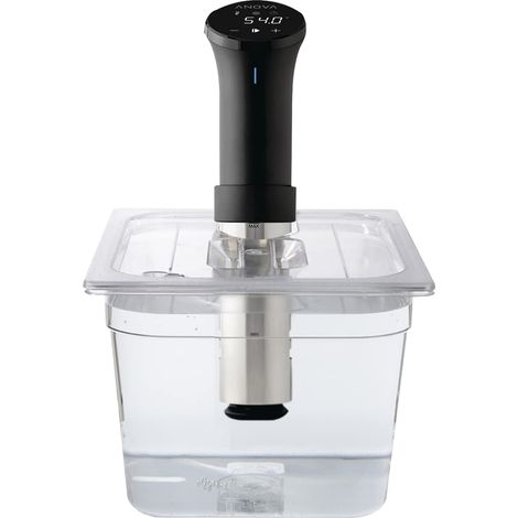 Sous Vide Tools Contenitore in Policarbonato Trasparente da 11.6 Litri, Coperchio Tagliato su Misura per Adattarsi al Circolatore Termico Anova Nano Sous Vide Cooker, Senza Bpa, Antiaderente (1/5)