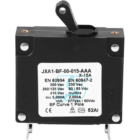 Leistungsschalter mit Überlastschutz und Kurzschlussschutz, feuerfestem Gehäuse für DC/AC-Geräte, 15A 20A 25A 30A (15A).