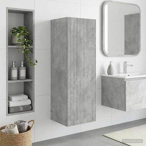 Mueble de baño montado en la pared Gris Hormigón