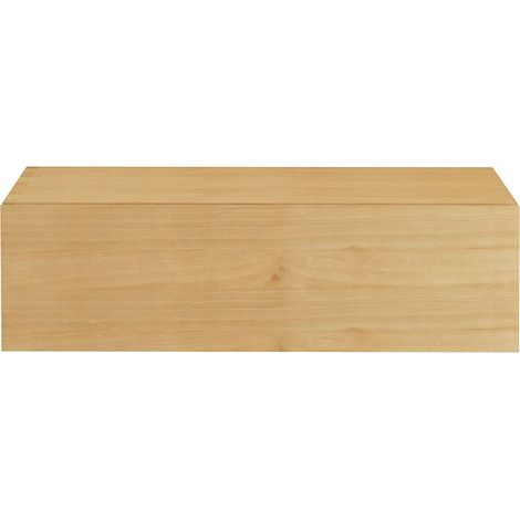 Meuble sous vasque suspendu en bois de mindi - 95 cm - TIDORE (1/3)