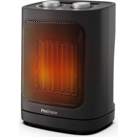 Radiateur Soufflant Céramique 1800W Noir – Oscillation, 2 Réglages, Mode Ventilateur (1/5)