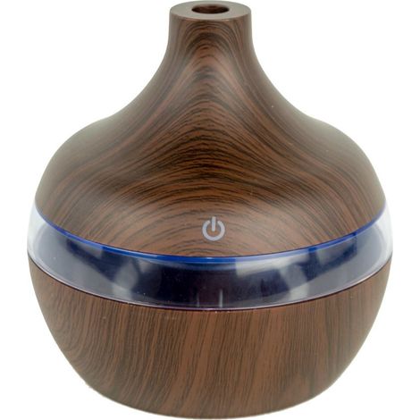 Mini diffuseur humidificateur LED J003 110x110x115mm 2W USB 2 couleurs  Couleur: Marron foncé