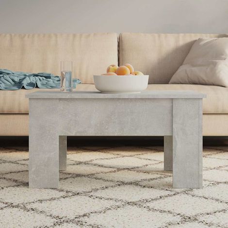 vidaXL Mesa de centro madera de ingeniería gris hormigón 79x49x41 cm (1/5)
