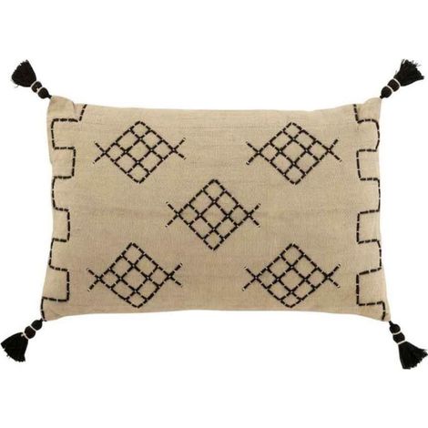 Coussin Déco "Forme Graphique" 40x60cm Gris (1/3)