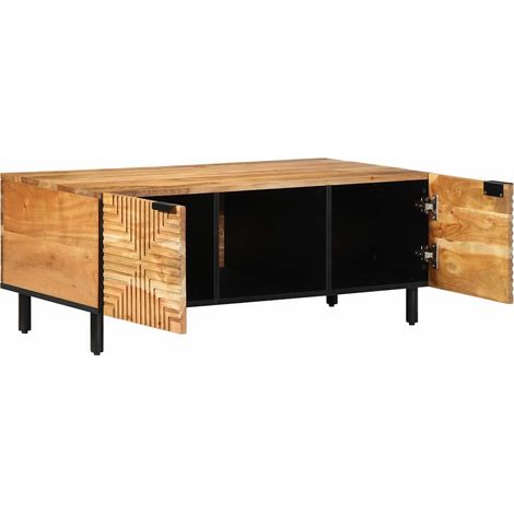 Couchtisch Braun 100 x 54 x 40 cm Massivholz Akazie