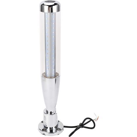Ortviai Tour de signalisation LED industrielle 24 V CC, colonne d’alerte rotative avec voyants rouge/jaune/vert, IP54