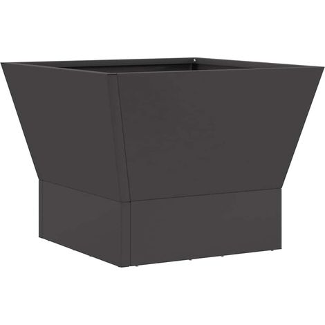 Maison Exclusive - Focolare Nero 40 x 40 x 35 cm Acciaio