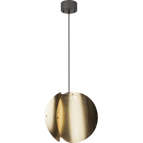 OSRAM OSRAM DECOR Globe plié Suspension E27, 380mm, Or, Acier électroplaqué, Industriel, Câble textile