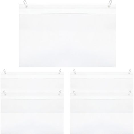 5 pièces Porte-étiquettes en Plastique Transparent, 30 x 21cm porte etiquette,Étiquette de Prix Porte-Étiquette, Réutilisables Porte-prix, pour Étagère,Marchandises(avec 10 Boucle de suspension) (1/5)