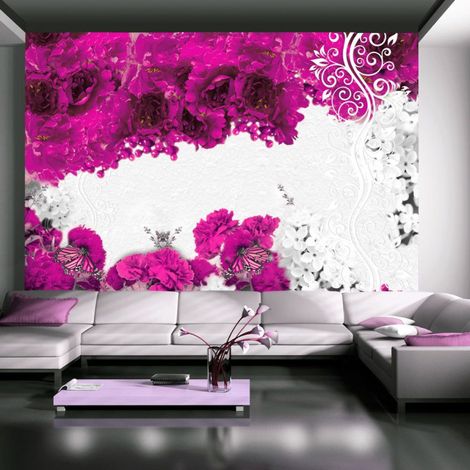 Papier Peint "Colors of Spring : Fuchsia" 210 x 300 cm (1/2)
