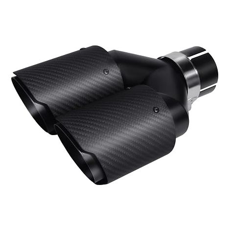 63MM(Entrée)Embout Échappement 89MM(Sortie) Carbone/Inox Noir (1/5)