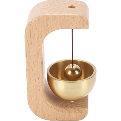 4er-Set Ladenglocken aus Holz, magnetisch, C-förmig, Türglocken-Ornament für Kühlschrank, Zuhause, Geschäft, Restaurant (1/5)
