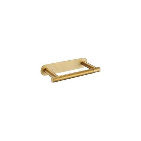 Toilettenpapierhalter, drehbarer Wand-Papierhandtuchrollenhalter für Badezimmer, Edelstahl, Gold