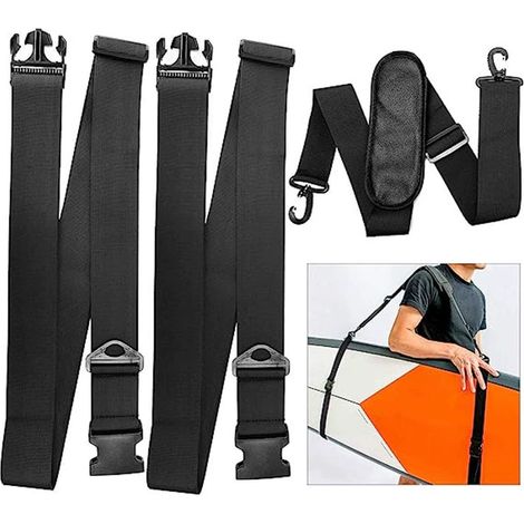 Sangle de transport pour planche de surf, sangle d'épaule pour kayak, sangle de transport pour paddle, sangle de transport pour planche de surf, pour paddles, longboards (1/5)