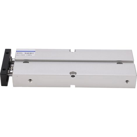 Vérin Pneumatique Double Effet en Alliage d'Aluminium Anti-Rouille TN16 0.1-0.9MPa Course 100mm (TN16X100-S) (1/5)