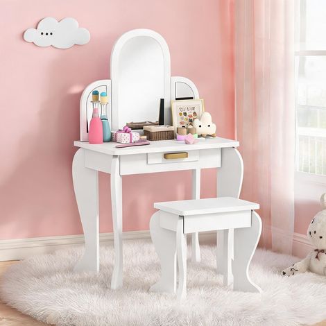 Lit enfant blanco en MDF 52 x 32 x 85 cm (1/5)