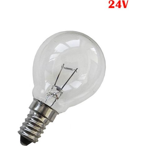 Transparente kugelförmige Glühbirne 40W E14 - 24V