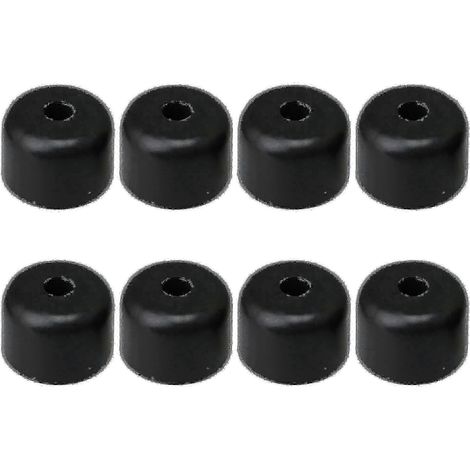 Pieds de meubles universels en plastique noir de 50 mm, adaptés aux canapés, chaises et tables. (1/5)