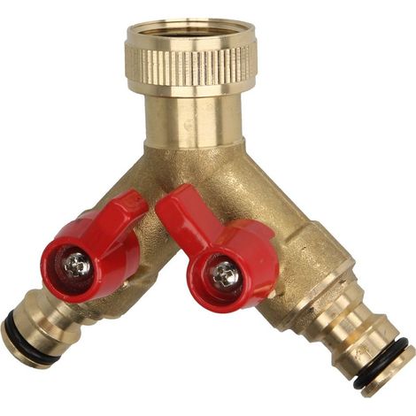 Distributeur en Y 3/4’’ FF 2 x raccords enfichables verrouillables