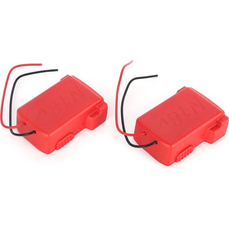 2 supports de fixation batterie, connecteur d'alimentation pour perceuse Milwaukee M18 18V, kit électrique, chargeur adaptateur 2 pièces. (1/5)