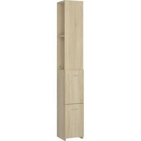 Armoire de salle de bain Chêne sonoma 25x25x170 (1/5)