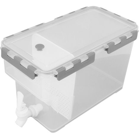 Bouilloire multifonction avec filtre intégré, grande capacité (3,5 L), grise, pour boissons froides et réfrigérateur. (1/5)