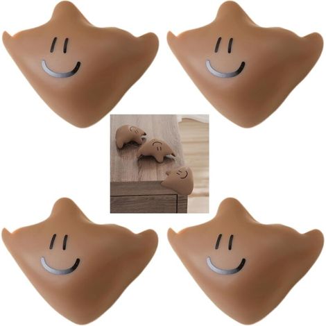 Coin De Table Protection Bebe - kit de 4 Pièces, Marron, S'enroule Autour des Bords Tranchants de la Table pour Eviter Les Bosses et Les Chocs (1/5)