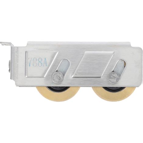 Roulettes Pour Porte Coulissante En Acier Inoxydable Double Roue Avec Roulement À Billes 2 Pièces Pour Placard Et Porte Patio Installation Facile (1/5)