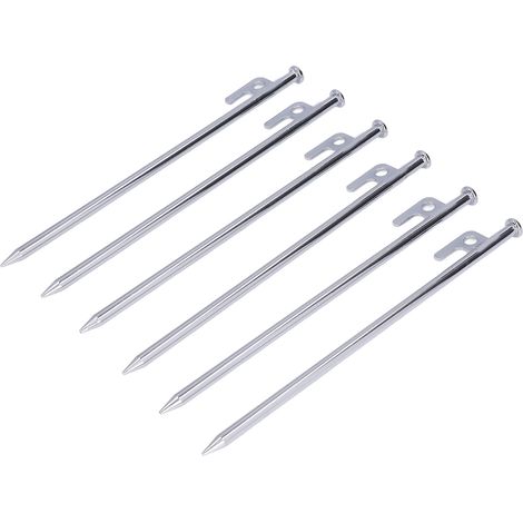 Packung mit 6 verstärkten 30 cm Zeltheringen, windfesten Campingheringen, extra langen Bodenheringen AT6541-1 (mit OPP-Beutel) (1/5)