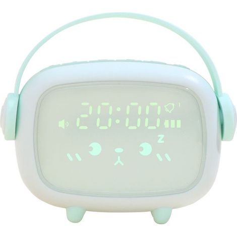 Réveils Intelligentes à LED, Horloge de Chevet d’Etudiant en Sourdine de Dessin Animé, Réveil Numérique pour Enfants avec Fonction de Répétition de la Chambre, pour Enfants Filles Garçons (Ve (1/3)