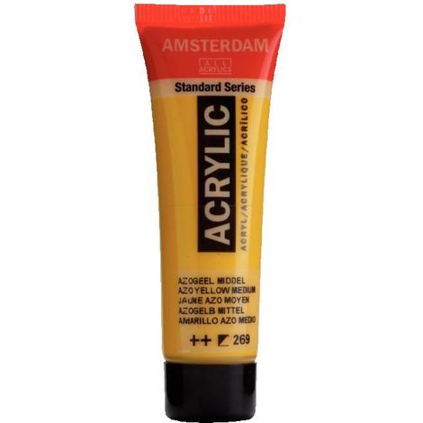 Peinture acrylique - Amsterdam - Acrilico Standard - Jaune Azo Moyen - 20 Ml - Mixte (1/2)