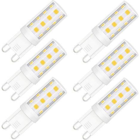 Ampoule LED G9 équivalente 40W, lumière du jour, dimmable - 6 pièces (1/4)