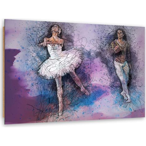 Quadro deco panel, Coppia che balla il balletto - 90x60 (1/5)