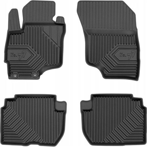 Alfombrillas de goma Mitsubishi Outlander 3 Hybrid PHEV 2012-2022, bandejas 77