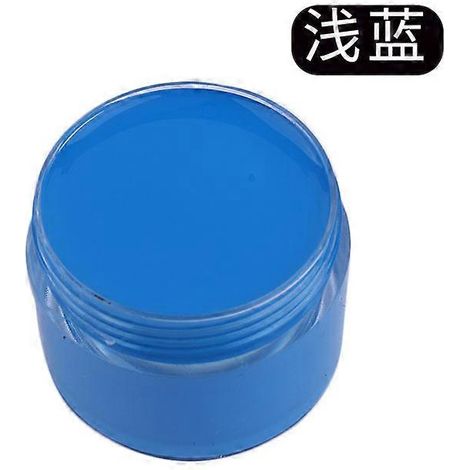 Crème de teinture et de réparation pour cuir, raviveur de couleur pour sacs, chaussures, canapés, vestes, masquant les rayures et restaurant le cuir véritable. Couleur : Bleu clair