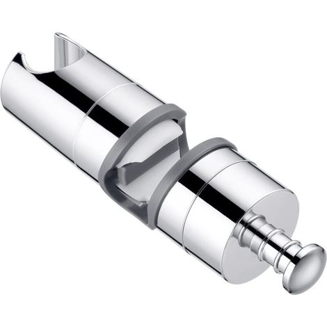 Support universel pour pommeau de douche Slide Bar 20-25 mm Réglable Support de douche pour douchette ou pommeau de douche pour salle de bain Rotation à 360 ° Plastique ABS de qualité chromé-LIAIKI (1/5)