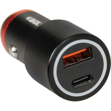 CHARGEUR DE VOITURE I-BOX C-20 USB C+A 48W (1/4)