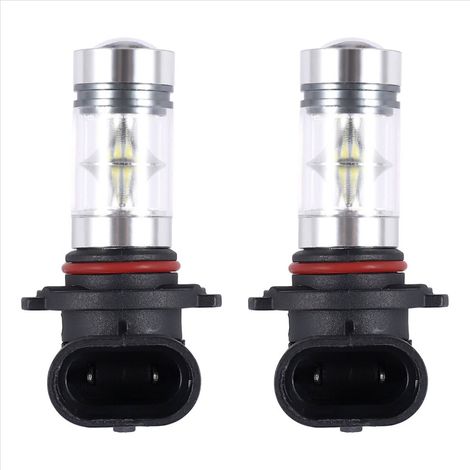 Adecuado para bombillas LED H10 9045 9145 9140 100W 1200LM Super Blanco 6000K, apto para proyectores de faros antiniebla y luces de circulación diurna.