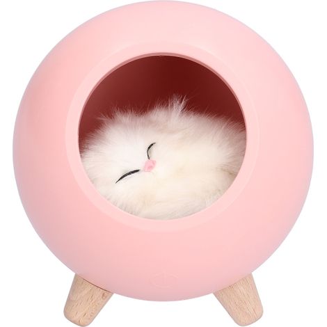 Stimmungslampe mit pinkfarbenem USB-Anschluss für Mädchen, Cartoon-Nachtlicht fürs Kinderzimmer, sanftes, warmes Licht, Nachttischdekoration, ideal zum Einschlafen. (1/5)
