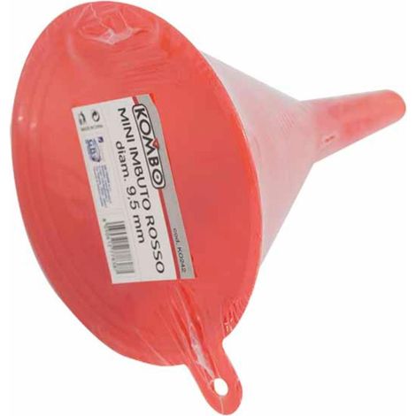 Imbuto Piccolo Rosso in PVC Diametro 9.5mm