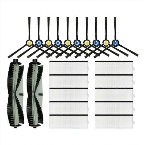 Accessoires et pièces de rechange pour aspirateur robot ILIFE T20s : brosse latérale principale, filtre HEPA, etc. (1/5)