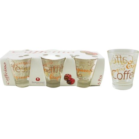 CAFFEINO MIX ESPRESSO BICCHIERI CAFFE 6PZ