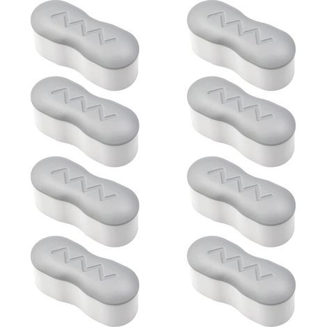 WC-Sitzpuffer-Set – 8-teilig, stark selbstklebend, universell für WC-Sitze zu Hause/Hotels/Restaurants (1/5)