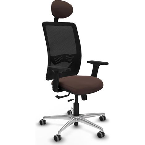 Sedia da ufficio piqueras y crespo Zulema nero supporto 120 kg (1/2)