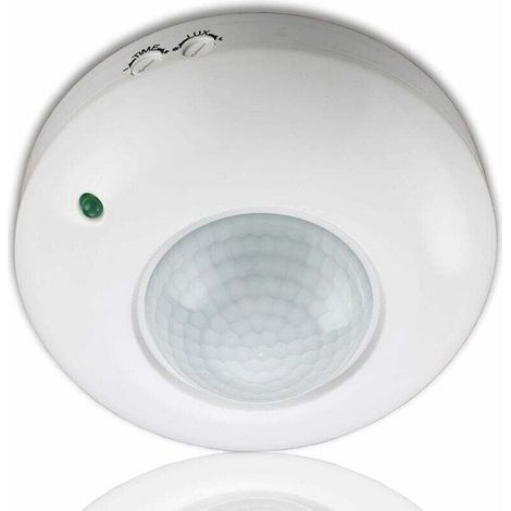 PIR-Bewegungsmelder, Aufputz- oder Deckenmontage, 360°-Erfassung, max. 1200 W
