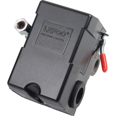 1 Pressostat pour compresseur d'air, 95-125 psi, 220 V, collecteur 4 ports, universel, remplacement valve