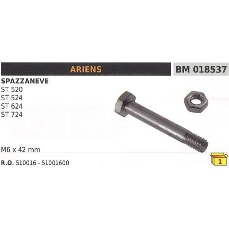 Perno spinotto di sicurezza M6x42mm spazzaneve ARIENS ST 520 ST 524 ST 624 ST724