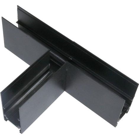 IluminaShop - Union En T Horizontal Negro Para Carril Magnetico Serie Even (1/2)