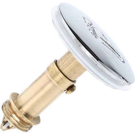 Bouchon vidange baignoire, inox, pour salle de bain et bain (1/5)