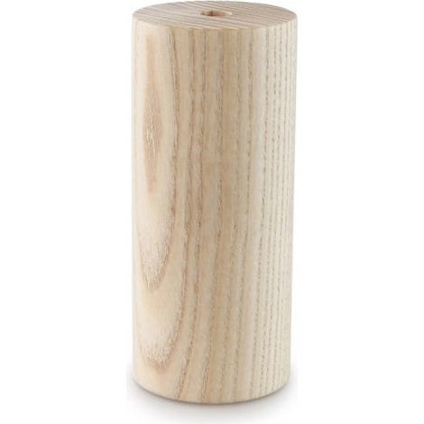 Kit Cache Douille Tube en Bois Brut 90mm à Personnaliser : Une Touche Moderne pour Vos Luminaires